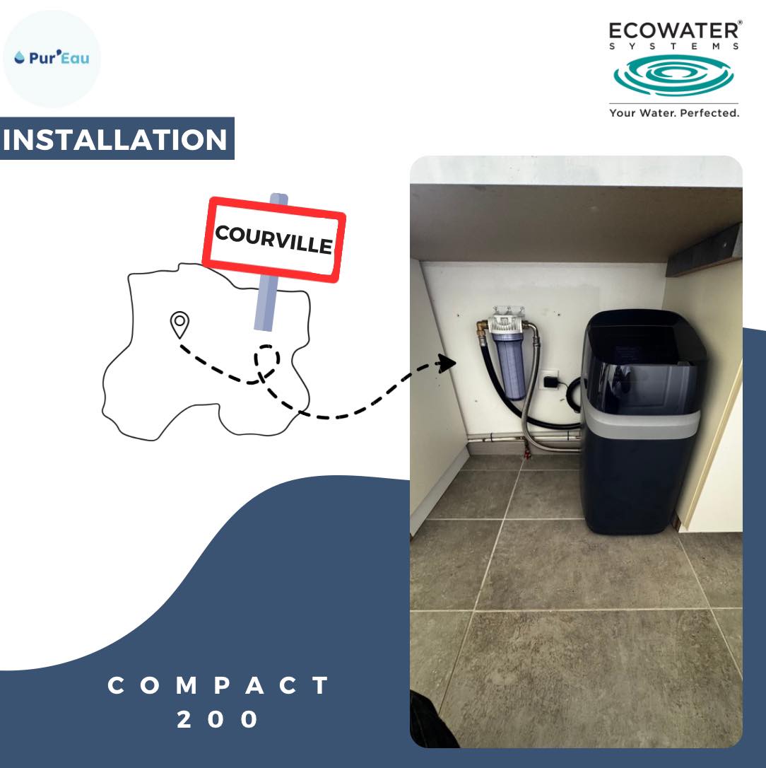 Installation d'un adoucisseur d'eau Compact par Pur'Eau