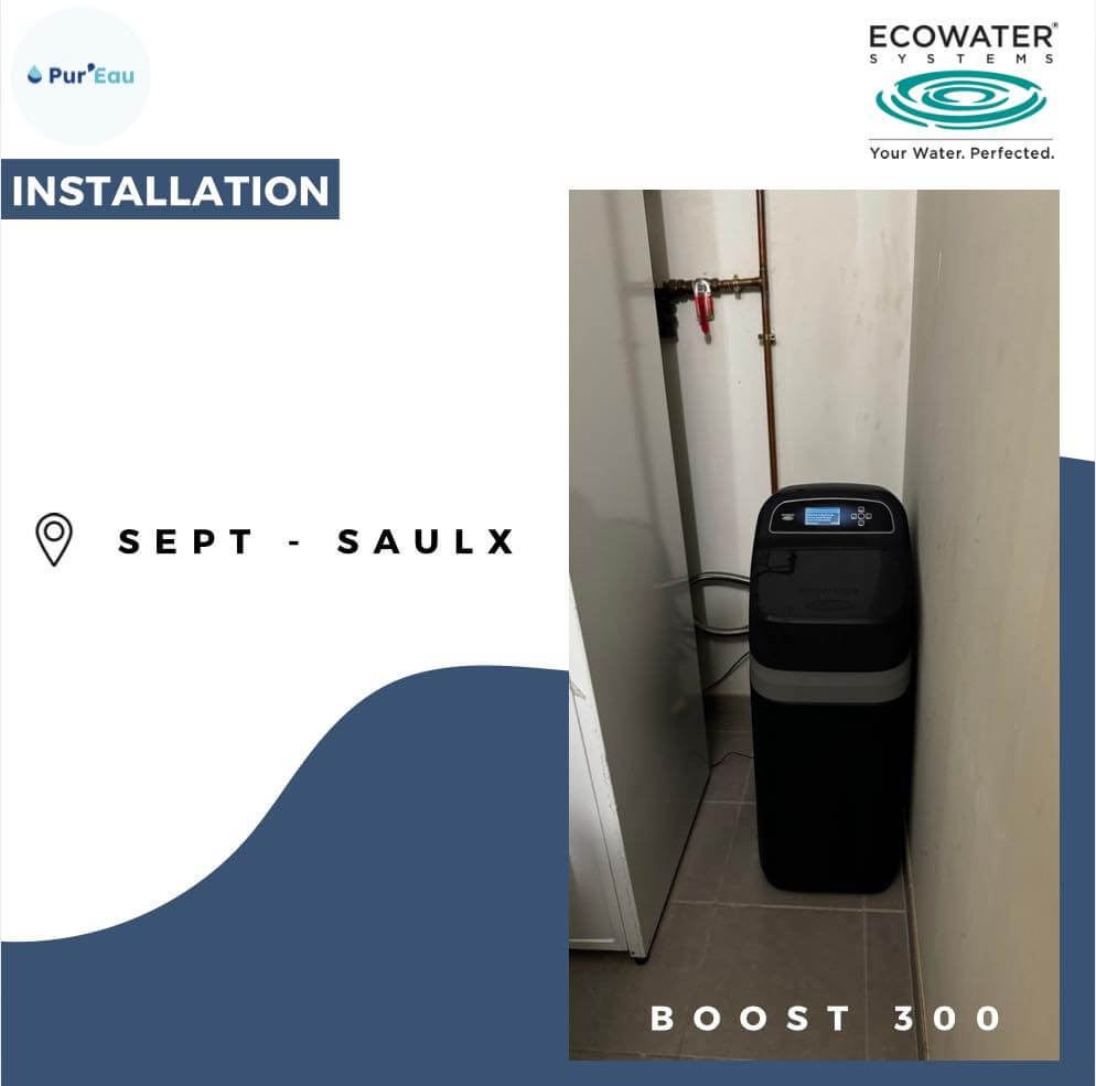 Installation d'un adoucisseur d'eau par Pur'Eau à Sept-Saulx